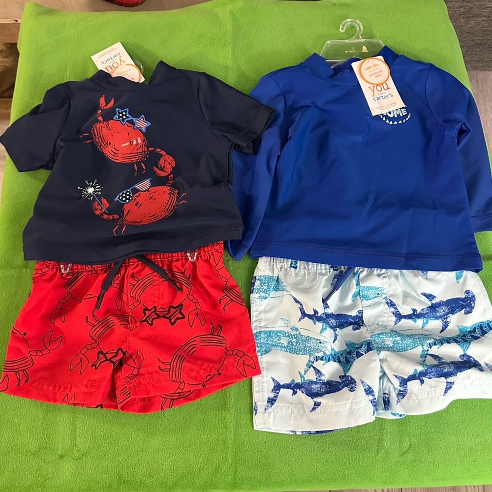2 Baby boys Swim Sets